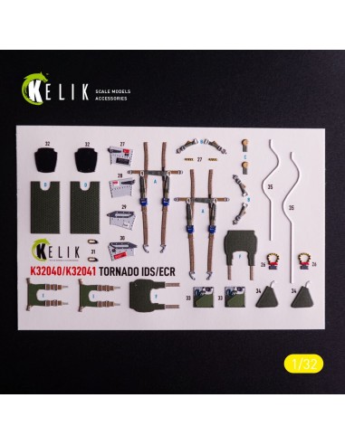 Tornado ECR - interior 3D decals for Italeri kit 