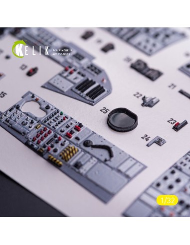 Tornado ECR - interior 3D decals for Italeri kit 