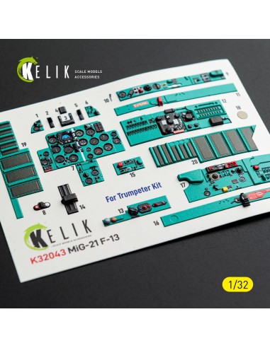 MiG-21 F-13 - interior 3D decals for Trumpeter kit 