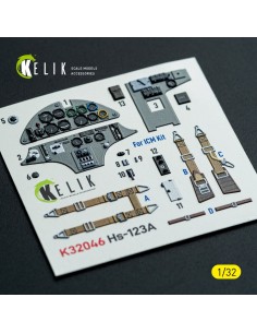 Hs-123A-1 - interior 3D decals for ICM kit 