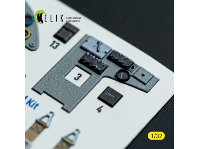 Hs-123A-1 - interior 3D decals for ICM kit 