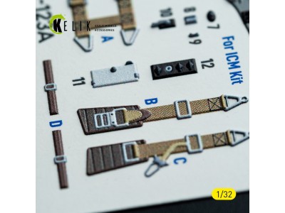 Hs-123A-1 - interior 3D decals for ICM kit 
