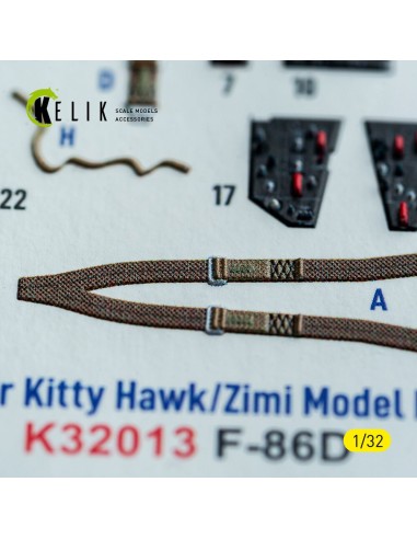 F-86D - interior 3D decals for Kitty Hawk/Zimi models kit 