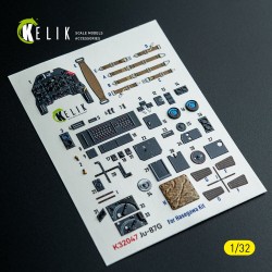 Ju-87G - interior 3D decals for Hasegawa kit 