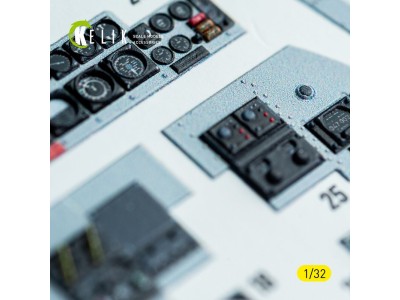 F-4C - interior 3D decals for Tamiya kit 