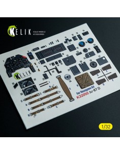 Ju-87D - interior 3D decals for Hasegawa kit 