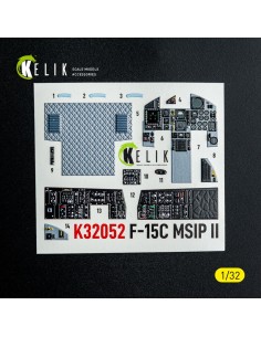 F-15C MSIP II- interior 3D decals for Tamiya kit 