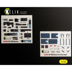 OV-10D Bronco - interior 3D decals for Kitty Hawk/Zimi models kit 