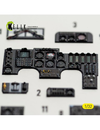 OV-10D Bronco - interior 3D decals for Kitty Hawk/Zimi models kit 