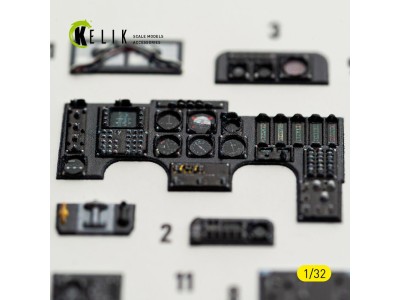 OV-10D Bronco - interior 3D decals for Kitty Hawk/Zimi models kit 
