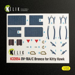 OV-10A/C Bronco - interior 3D decals for Kitty Hawk/Zimi models kit 