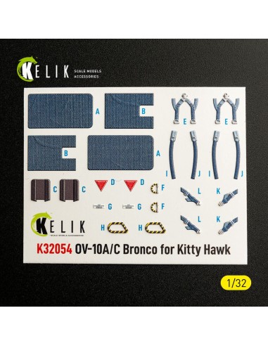 OV-10A/C Bronco - interior 3D decals for Kitty Hawk/Zimi models kit 