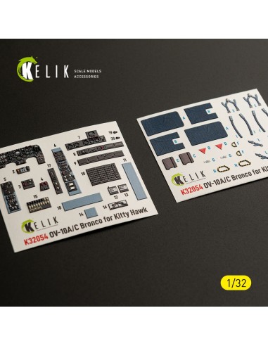 OV-10A/C Bronco - interior 3D decals for Kitty Hawk/Zimi models kit 