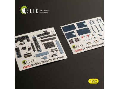 OV-10A/C Bronco - interior 3D decals for Kitty Hawk/Zimi models kit 