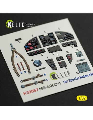 MS-406C-1 - interior 3D decals for Special Hobby kit 
