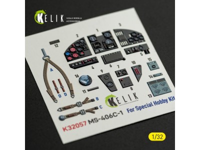 MS-406C-1 - interior 3D decals for Special Hobby kit 