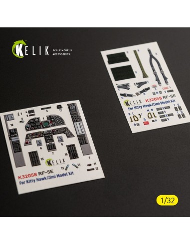 RF-5E - interior 3D decals for Kitty Hawk/Zimi models kit 