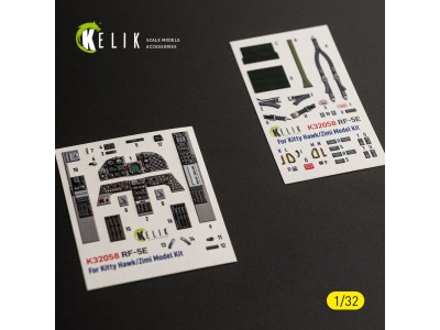 RF-5E - interior 3D decals for Kitty Hawk/Zimi models kit 