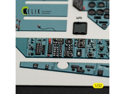 SU-27UB Flanker C - interior 3D decals for Trumpeter kit 