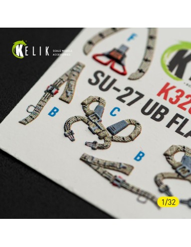 SU-27UB Flanker C - interior 3D decals for Trumpeter kit 