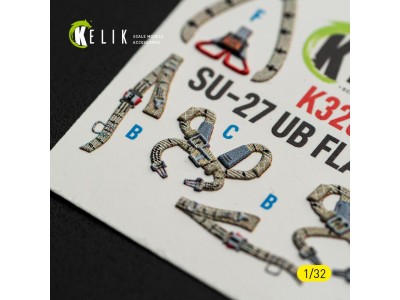 SU-27UB Flanker C - interior 3D decals for Trumpeter kit 
