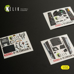 A-7E CORSAIR II - interior 3D decals for Trumpeter kit 