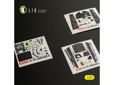 A-7E CORSAIR II - interior 3D decals for Trumpeter kit 