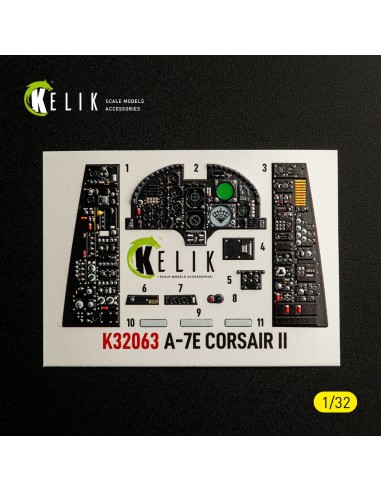 A-7E CORSAIR II - interior 3D decals for Trumpeter kit 