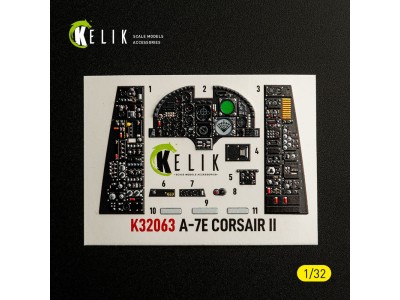 A-7E CORSAIR II - interior 3D decals for Trumpeter kit 