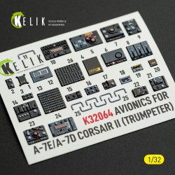 Avionics for A-7E/D CORSAIR II - exterior 3D decals for Trumpeter kit 