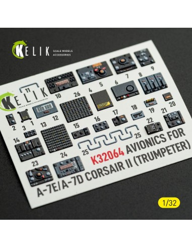 Avionics for A-7E/D CORSAIR II - exterior 3D decals for Trumpeter kit 