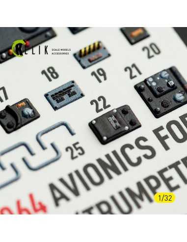 Avionics for A-7E/D CORSAIR II - exterior 3D decals for Trumpeter kit 