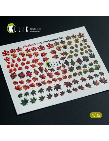 Autumn Leaves Set #1 - Decal for dioramas 