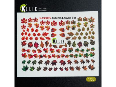 Autumn Leaves Set #1 - Decal for dioramas 