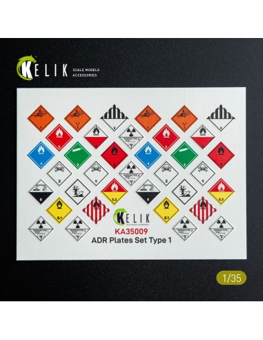 ADR Plates Set Type 1 - Decal for models 