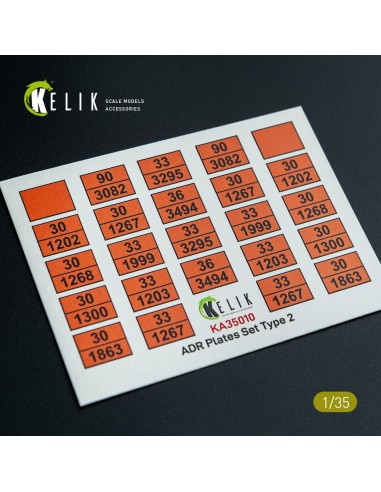 ADR Plates Set Type 2 - Decal for models 
