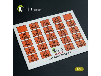 ADR Plates Set Type 2 - Decal for models 