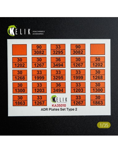ADR Plates Set Type 2 - Decal for models 