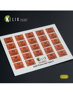 ADR Plates Set Type 2 - Decal for models 