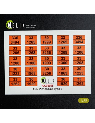 ADR Plates Set Type 2 - Decal for models 