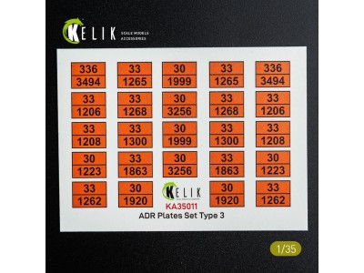 ADR Plates Set Type 2 - Decal for models 