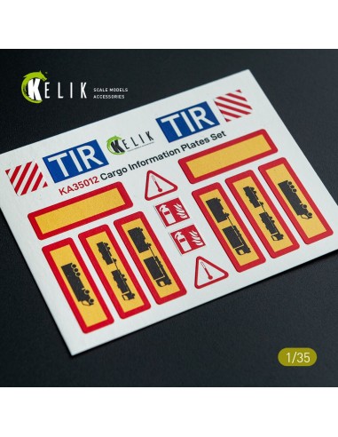 Cargo Information plates set #1 - Decal for models 