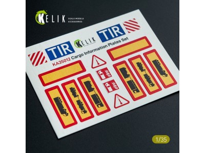 Cargo Information plates set #1 - Decal for models 