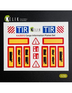 Cargo Information plates set #1 - Decal for models  2