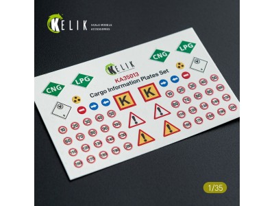 Cargo Information plates set #2 - Decal for models 