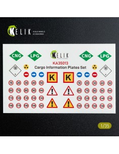 Cargo Information plates set #2 - Decal for models  2
