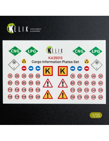 Cargo Information plates set #2 - Decal for models 