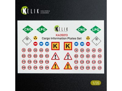 Cargo Information plates set #2 - Decal for models 