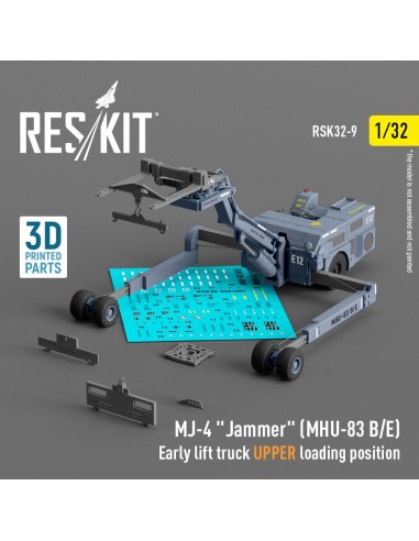 MJ-4 Jammer (MHU-83 B/E) Early lift truck UPPER loading position (3D Printed model kit) 