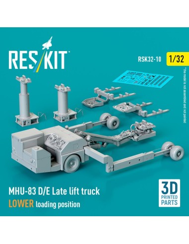 MHU-83 D/E Late lift truck LOWER loading position (3D Printed model kit) 